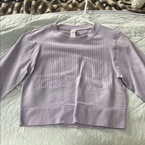 DSG Lavender Ribbed Long Sleeve Top